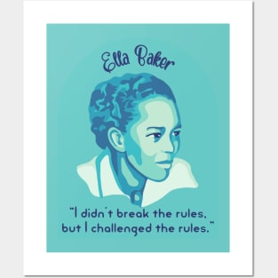 Ella Baker Portrait and Quote Posters and Art